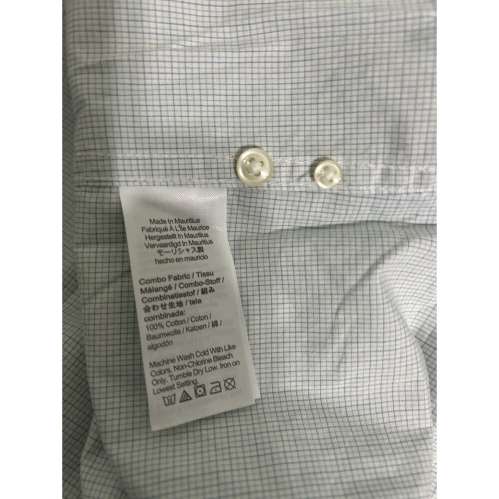 Men’s NWT J Crew Oxford Button Down Blue Plaid Shirt Secret Wash XXLT  LW Cotton - Picture 7 of 7